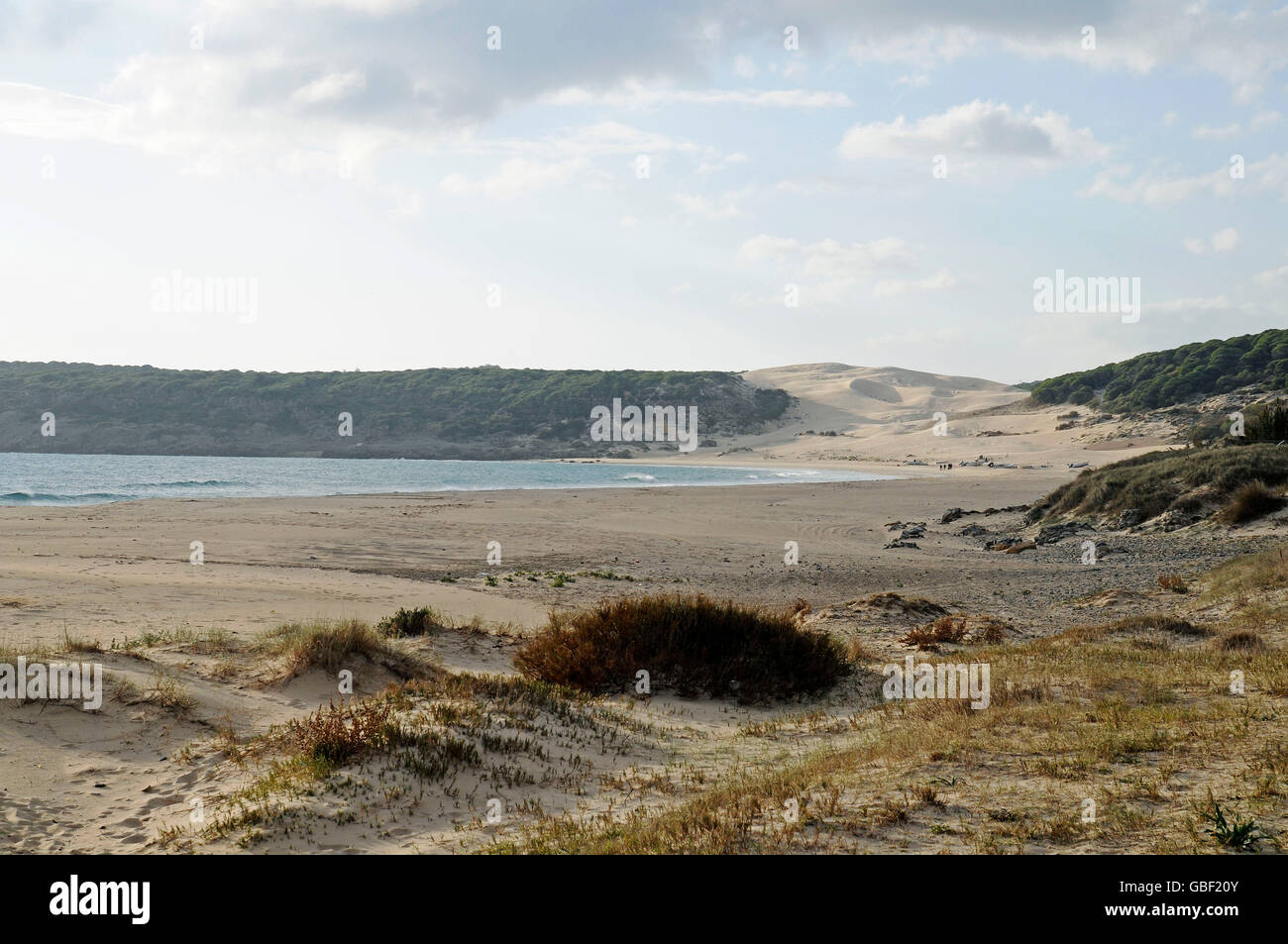 Playa de Bolonia, beach, Tarifa, Province of Cadiz, Costa de la Luz, Andalusia, Spain, Europe Stock Photo