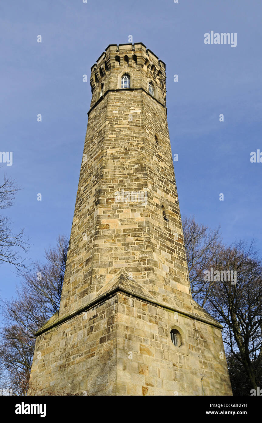 Vincketurm tower, viewing tower, Hohensyburg, Dortmund, North Rhine-Westphalia, Germany Stock Photo