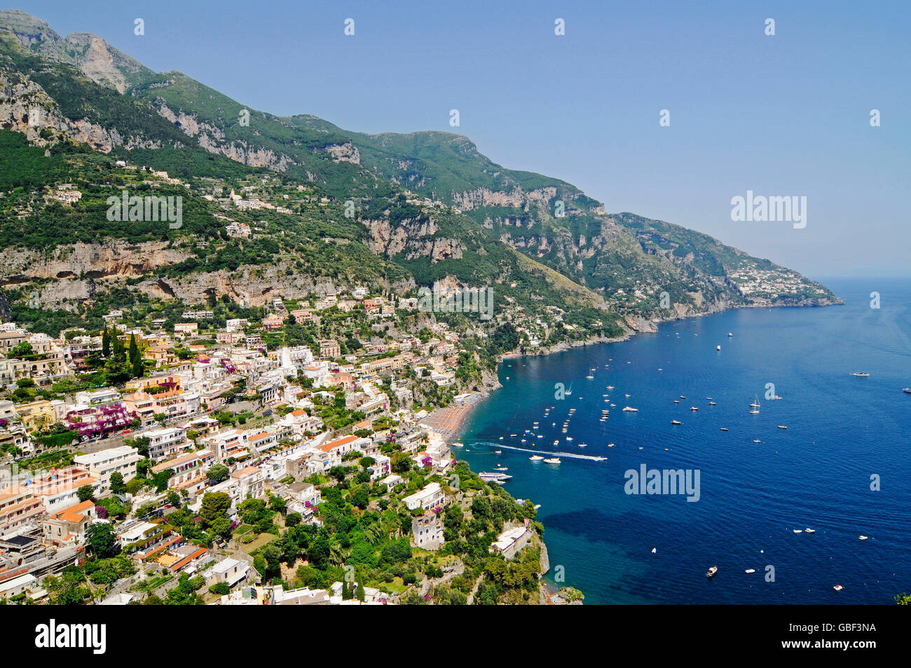 Positano, Amalfi Coast, Campania, Italy Stock Photo