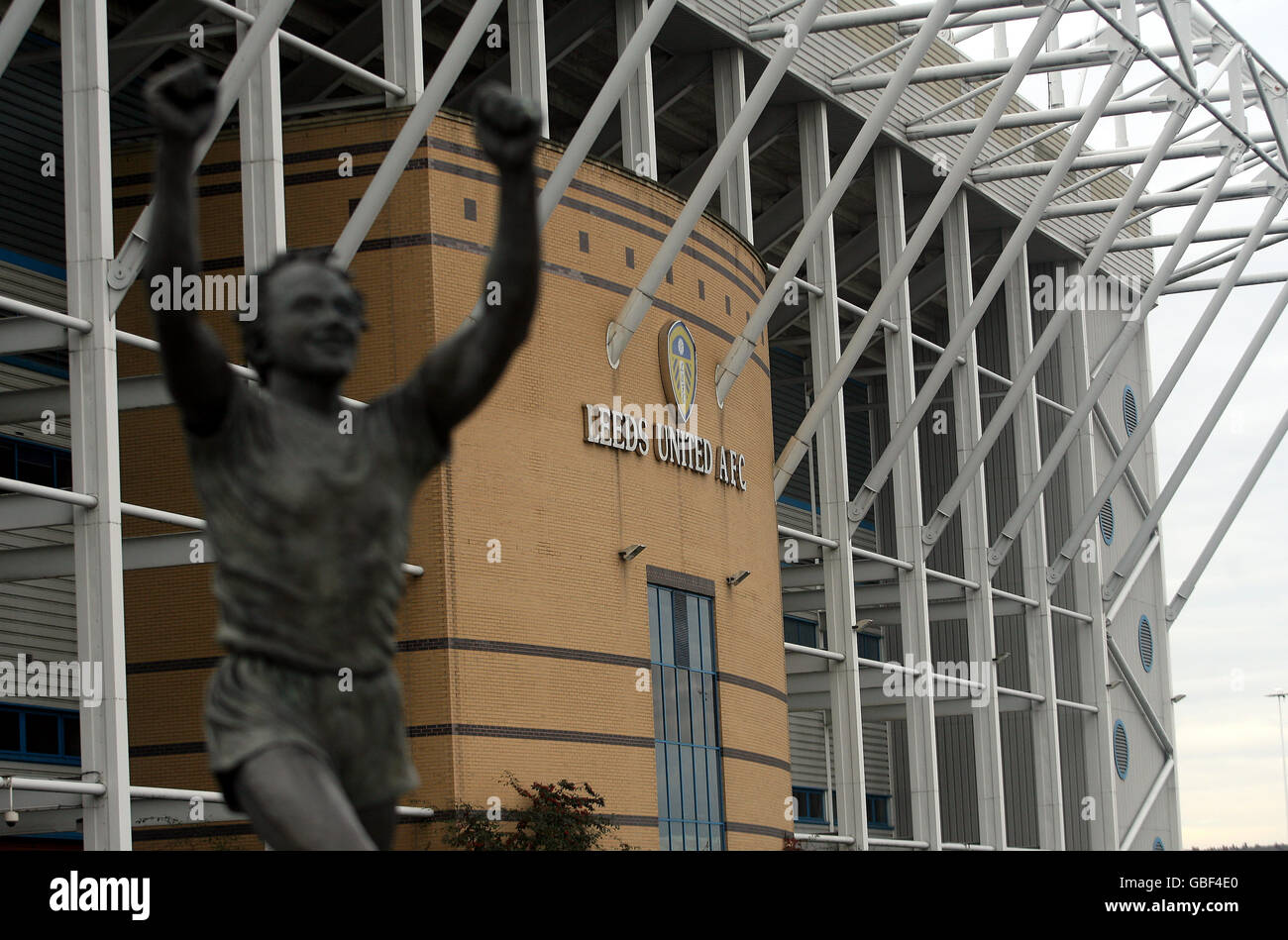 Billy Bremner statue outside Elland Road, home of Leeds United Football