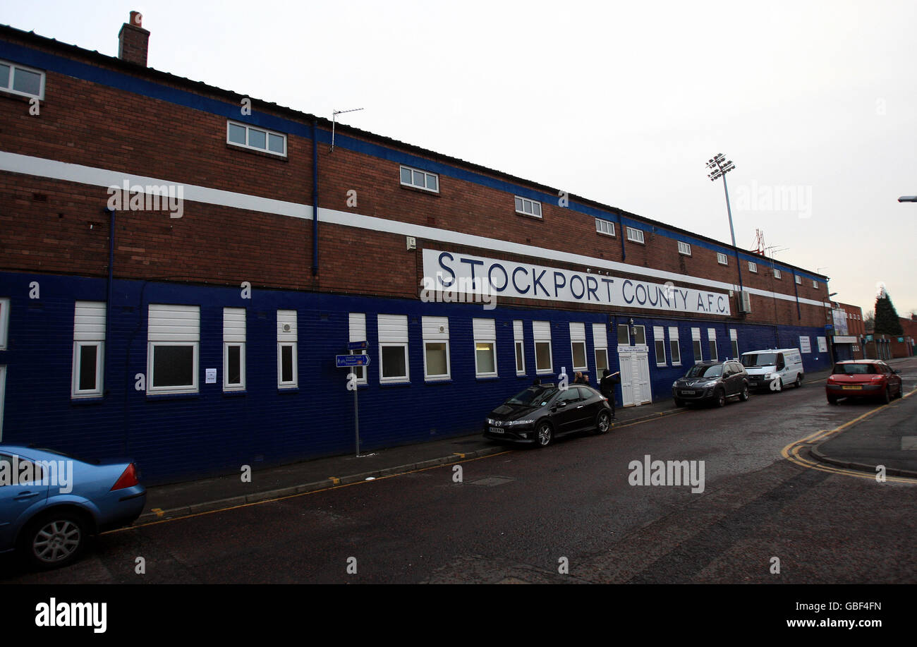 Soccer Football League Stockport County Edgeley Park. Edgeley