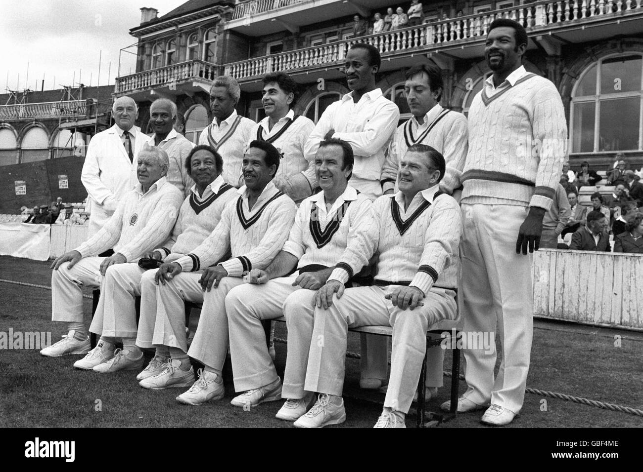 Cricket - Old England XI v Old World XI - The Oval - 1983 Stock Photo