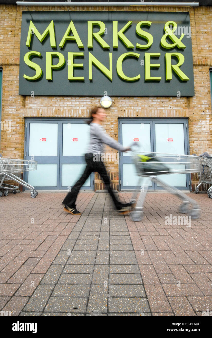 Branding for Marks and Spencer Stock Photo Alamy