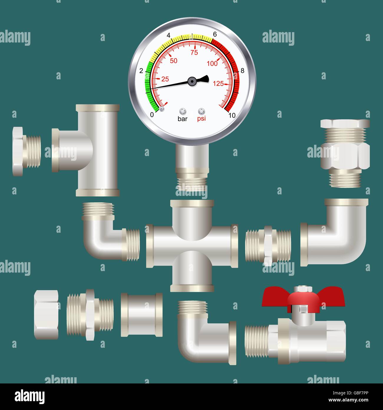 Cross pipe cross fittings hi-res stock photography and images - Alamy