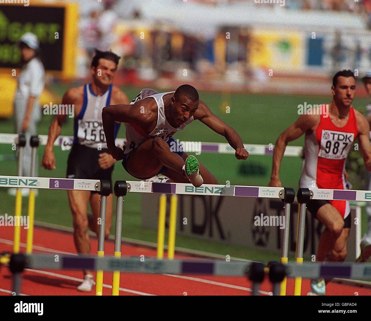 WORLD ATHLETICS CHAMPIONSHIPS. COLIN JACKSON, GREAT BRITAIN 110M