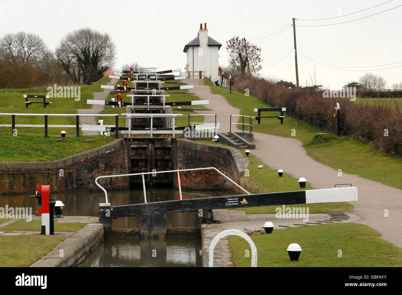 Buildings and Landmarks Foxton Locks Leicestershire. General view