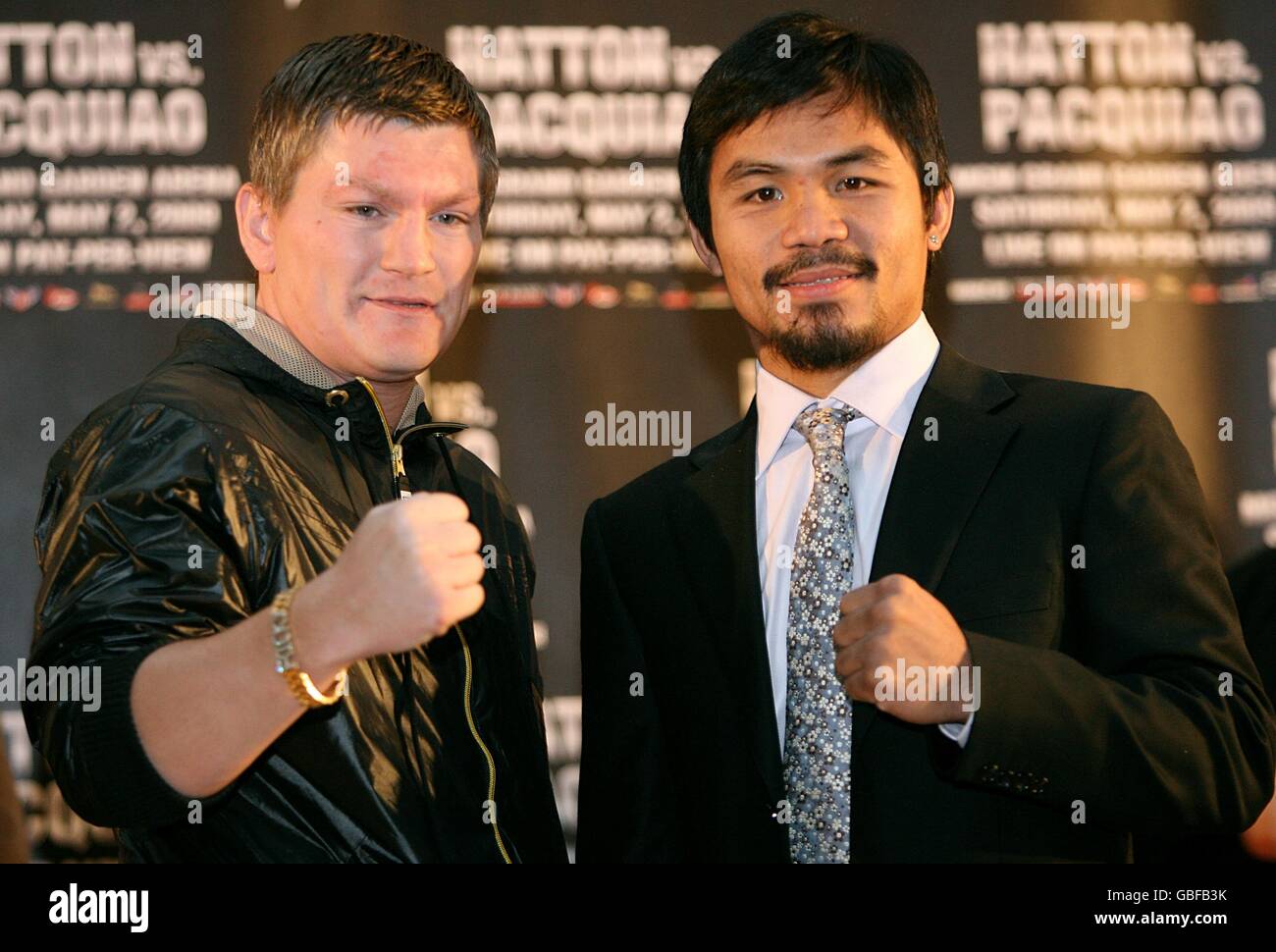 Boxing - Ricky Hatton v Manny Pacquiao Press Event - Manchester Stock Photo