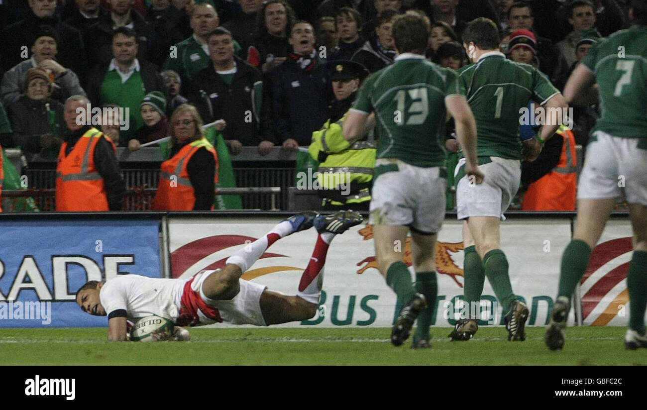 Englands delon armitage try rbs nations match croke park hires stock