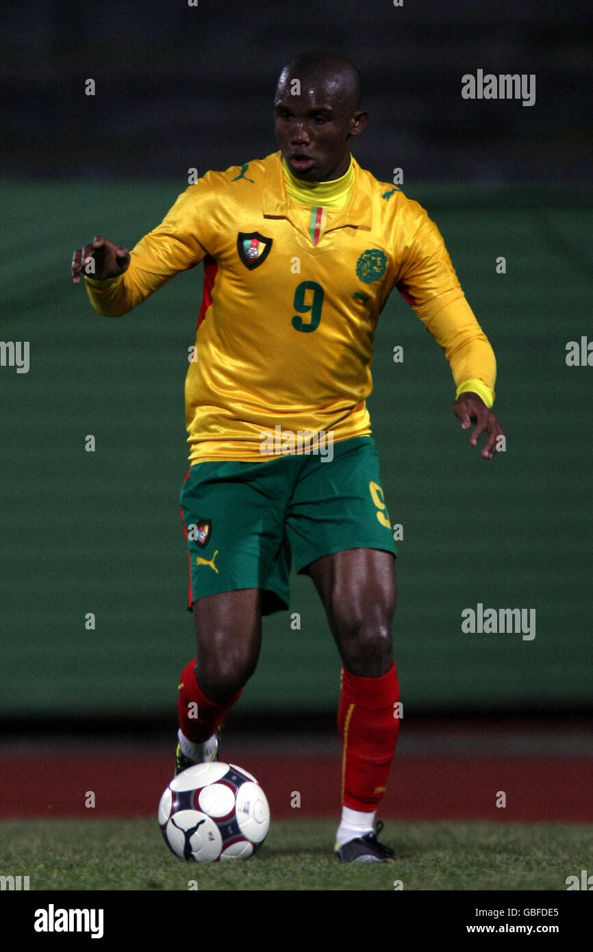 Soccer - International Friendly - Cameroon v Guinea - Stade Robert Bobin. Samuel Eto'o, Cameroon Stock Photo