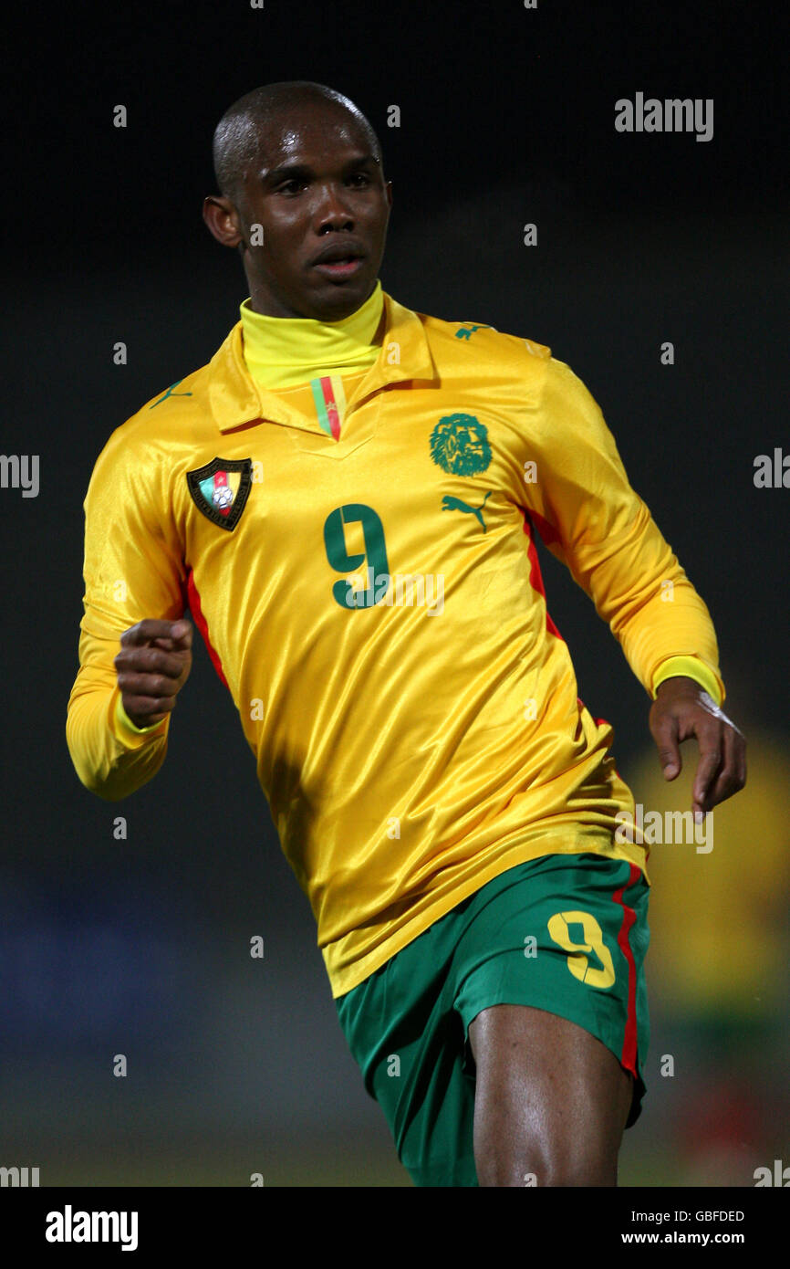 Soccer - International Friendly - Cameroon v Guinea - Stade Robert Bobin. Samuel Eto'o, Cameroon Stock Photo