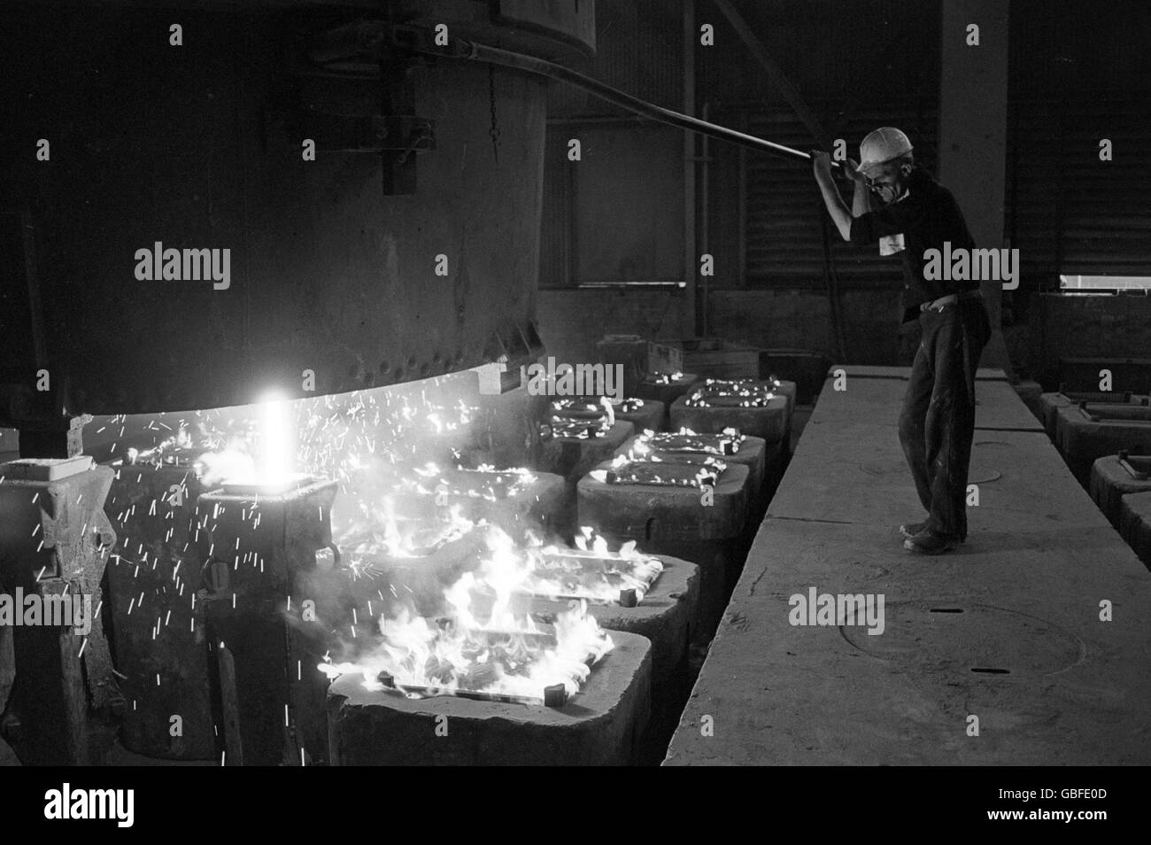 British Industry Steel Stocksbridge 1965 Stock Photo Alamy