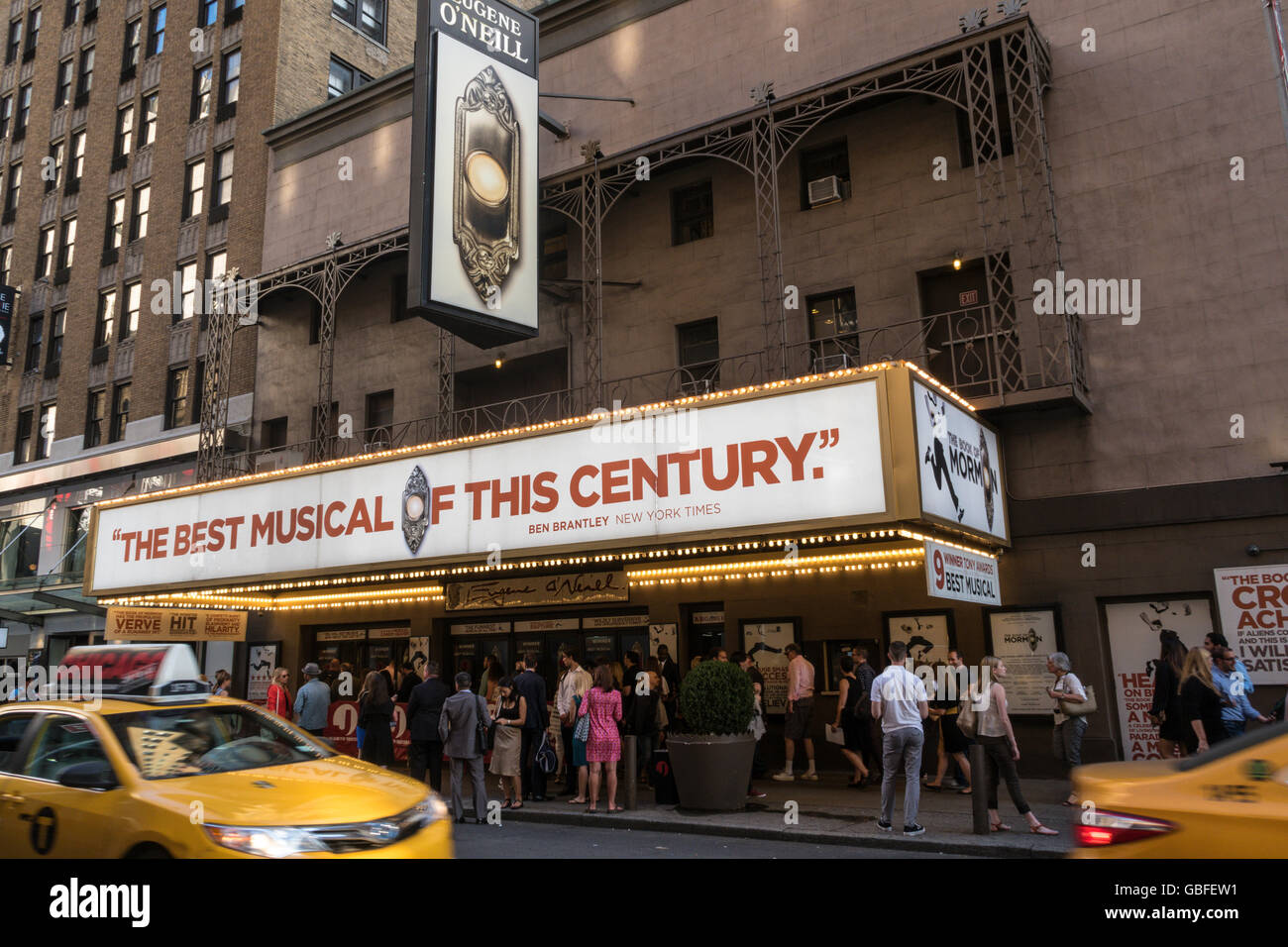 "Book of Mormon" Eugene O'Neill Theatre Marquee, Times Square, NYC, USA Stock Photo Alamy