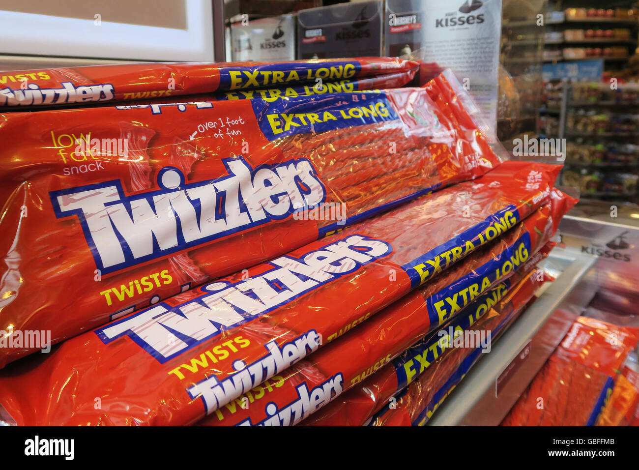 Themed Candy in Hershey's Chocolate World Times Square, NYC Stock Photo