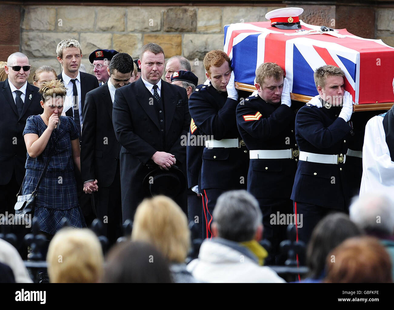 Darren Smith funeral Stock Photo Alamy