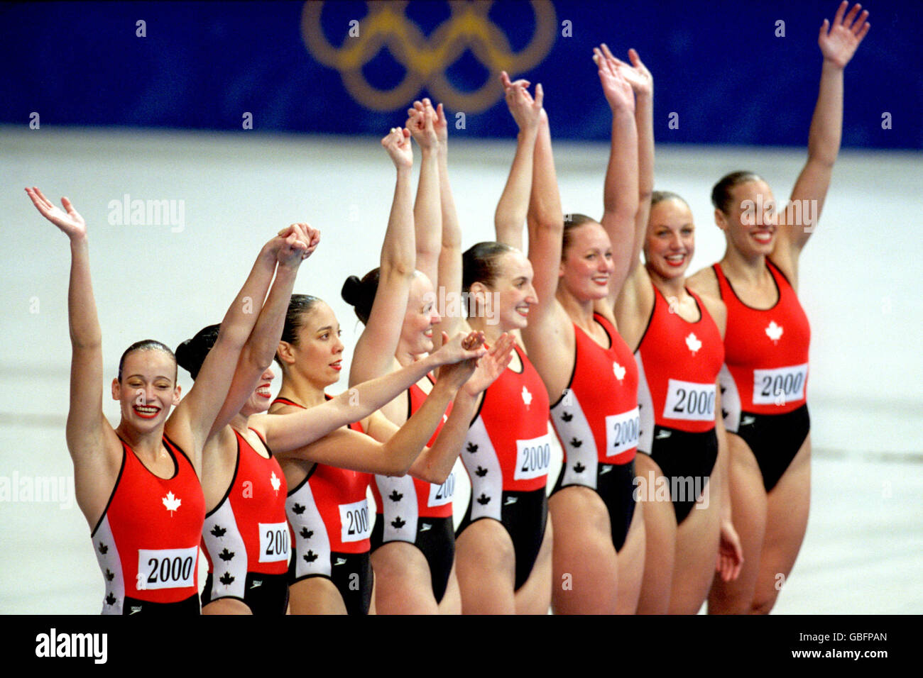The Canada team celebrate their bronze medal position Stock Photo Alamy