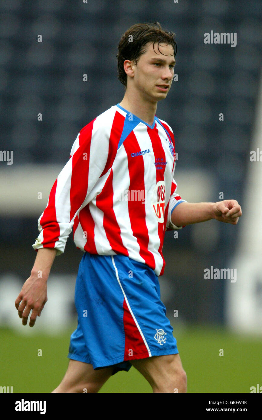 Soccer scottish fa youth cup final kilmarnock v rangers hires stock