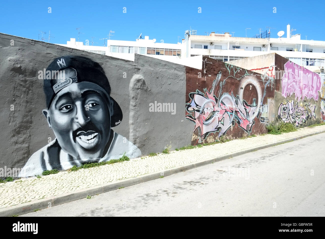 olhao streetart Stock Photo