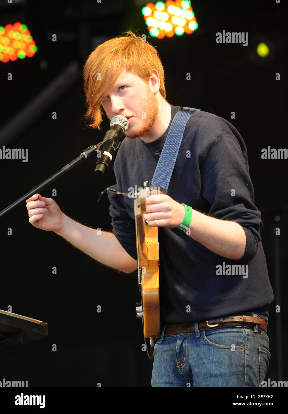 Two Door Cinema Club perform on stage during the St. Patricks's Day  celebrations in Trafalgar Square, central London Stock Photo - Alamy