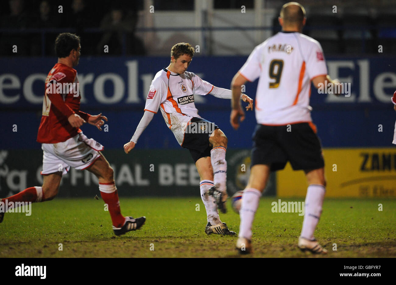 Luton towns asa hall scores his teams second goal hires stock