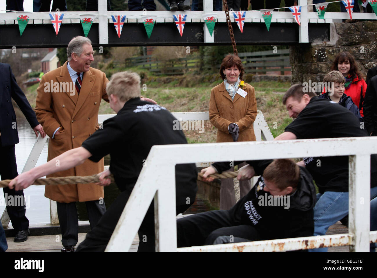 Prince of Wales visits Wales Stock Photo Alamy