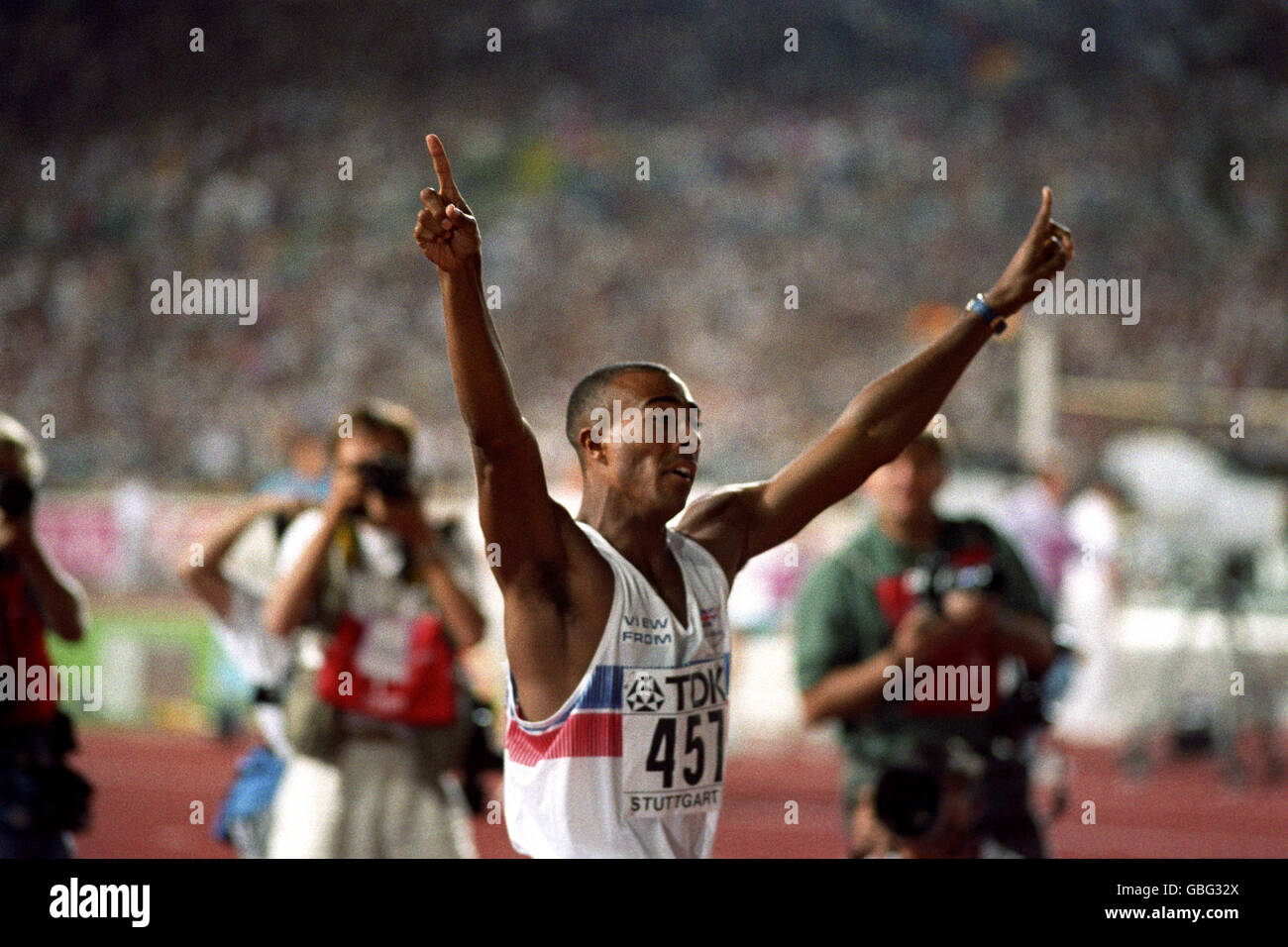Great britain celebrates gold in world record 110m hurdle final hires