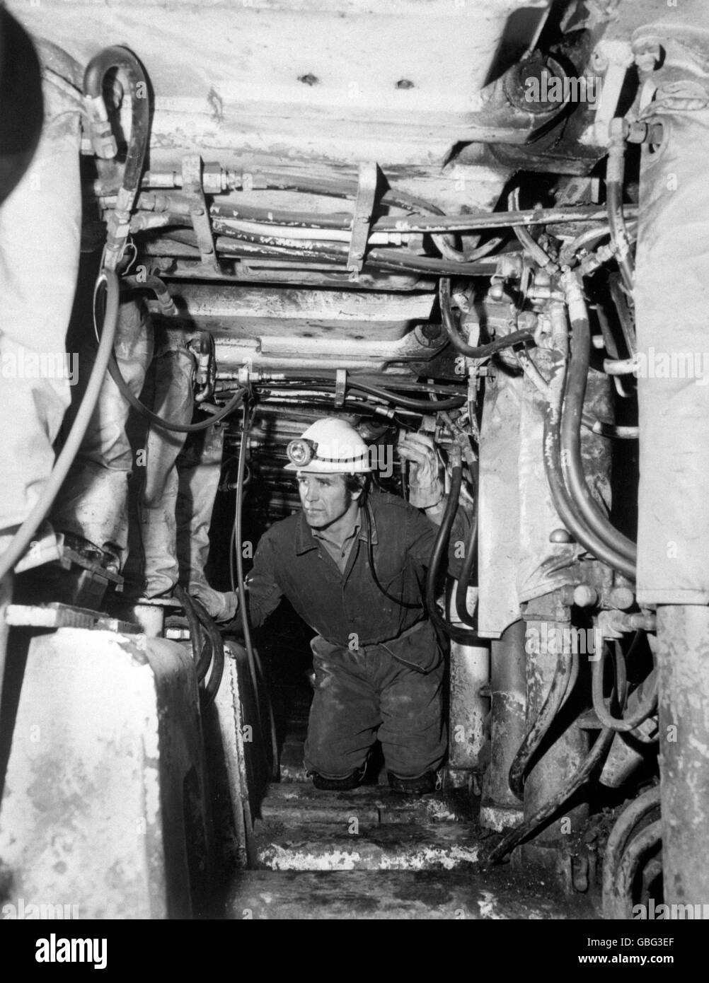 British Industry - Coal Mining - Mansfield - 1980 Stock Photo