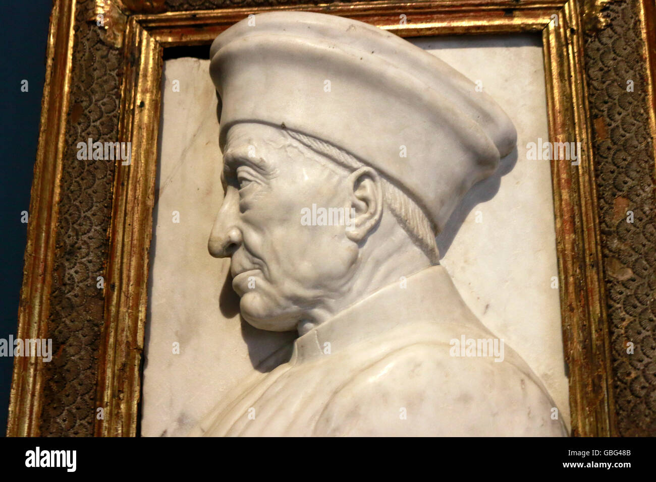 Skulptur/ Bueste: Cosimo de Medici, Berlin. Stock Photo
