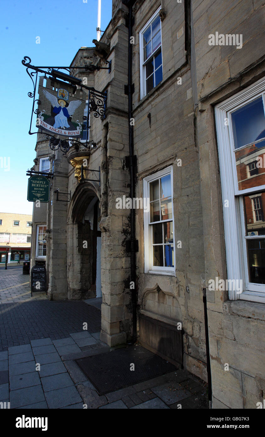 Grantham Stock. The Angel and Royal Hotel, Grantham Stock Photo Alamy