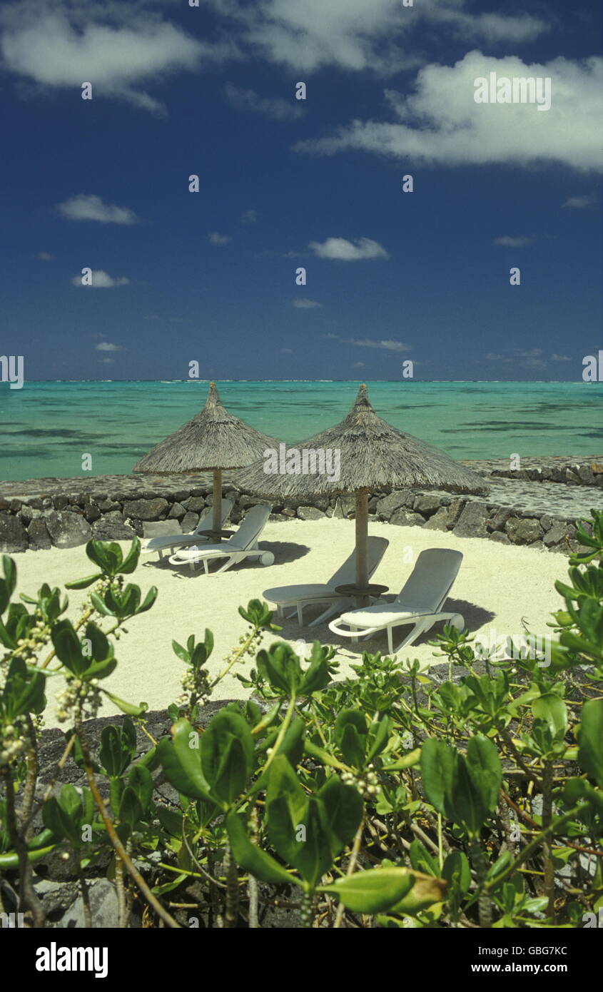 a beach on the island of Mauritius in the indian ocean Stock Photo - Alamy