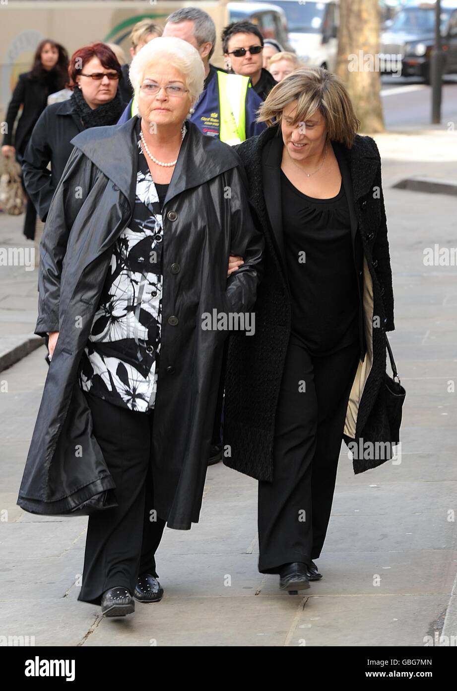 Wendy Richard Funeral - London Stock Photo - Alamy