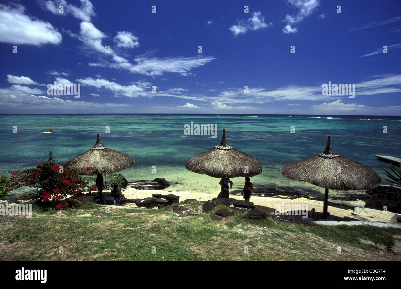 a beach on the island of Mauritius in the indian ocean Stock Photo - Alamy