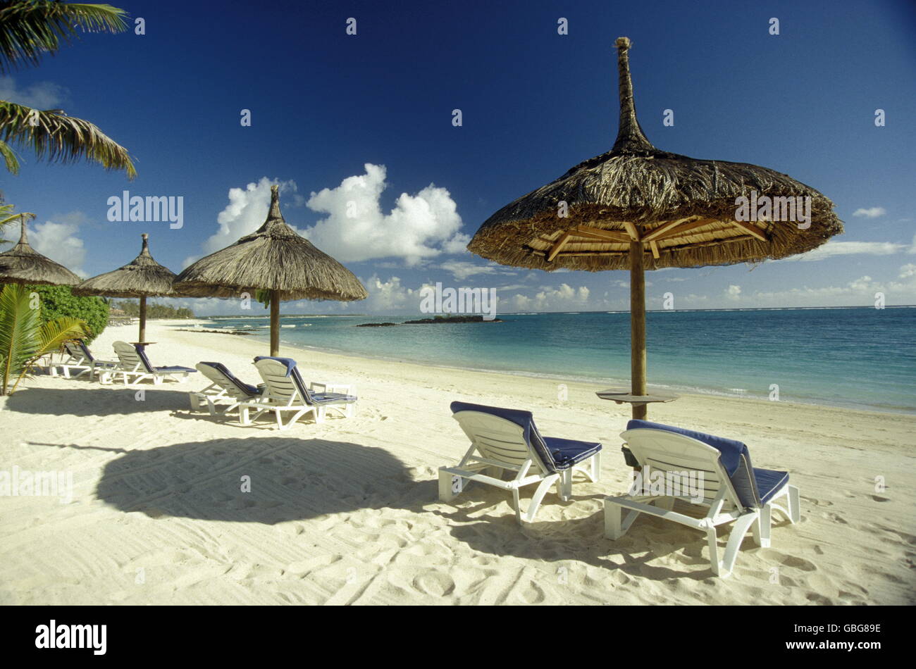 a beach on the island of Mauritius in the indian ocean Stock Photo - Alamy