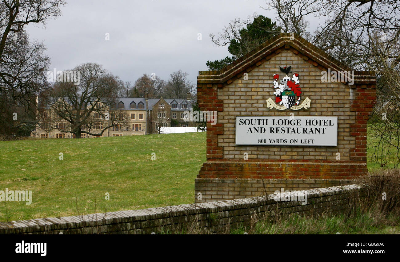 A general view of the South Lodge Hotel, near Horsham in West Sussex, the setting for the G20 Finance Ministers meeting this weekend. Stock Photo