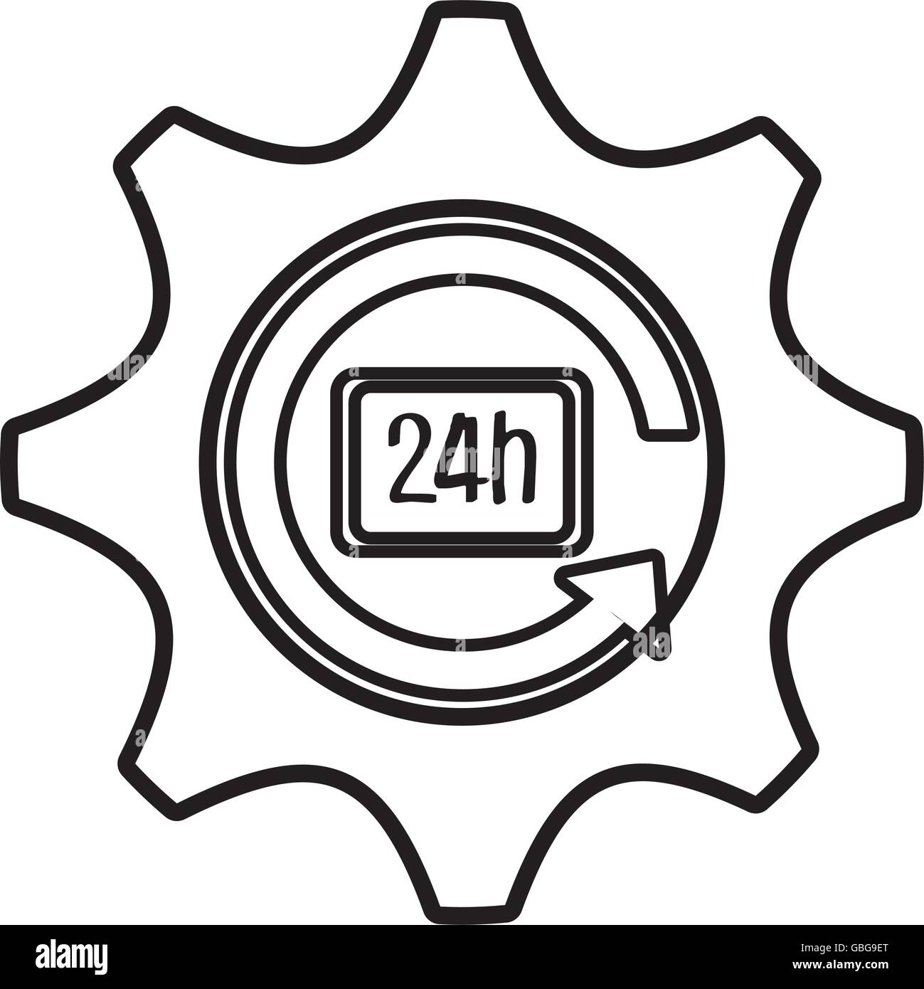 Time and clock isolated flat icon Stock Vector Image & Art - Alamy