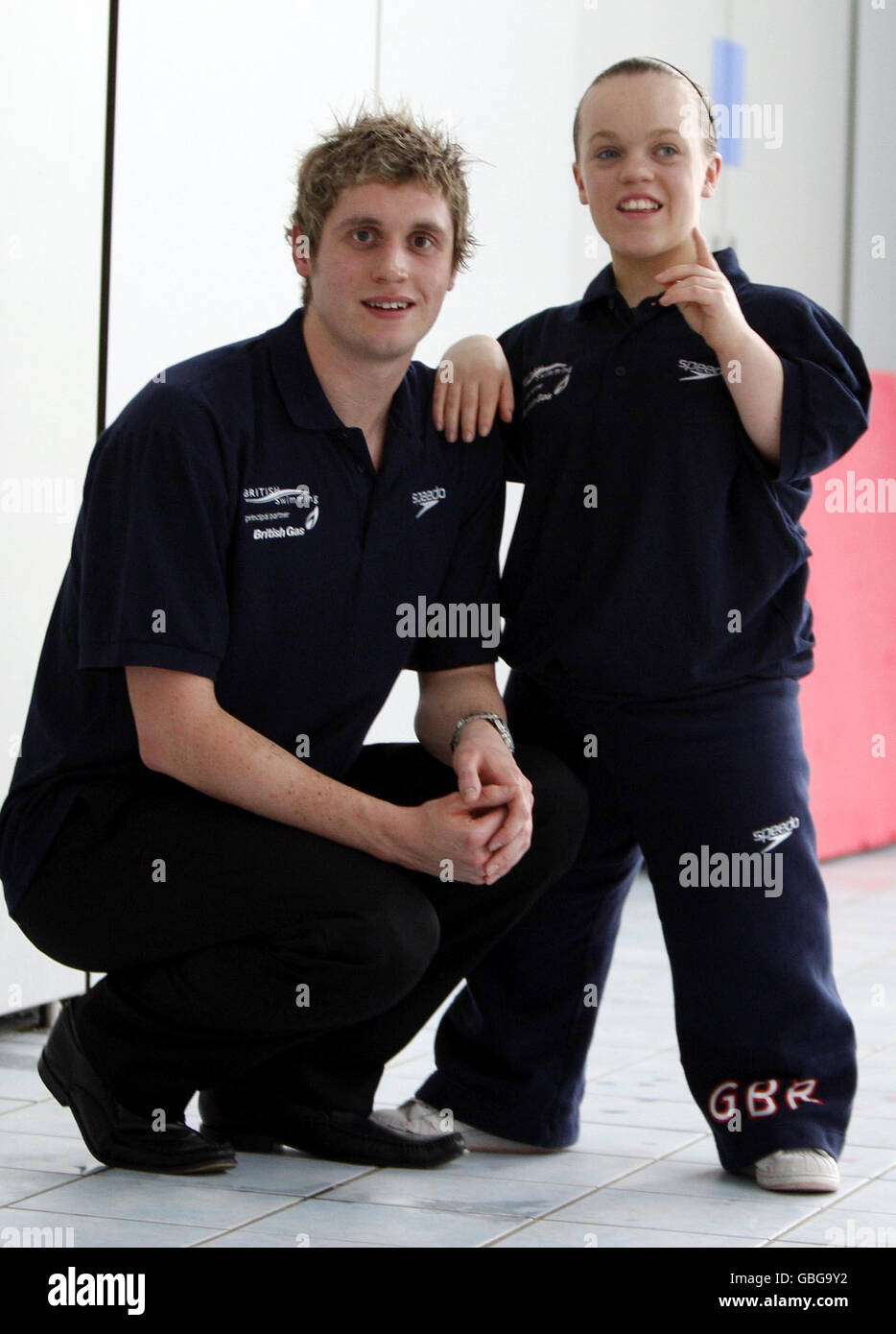 Swimming - British Swimming Announcement - Clissold Leisure Centre Stock Photo