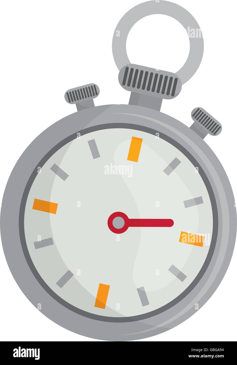Time and clock isolated flat icon Stock Vector Image & Art - Alamy