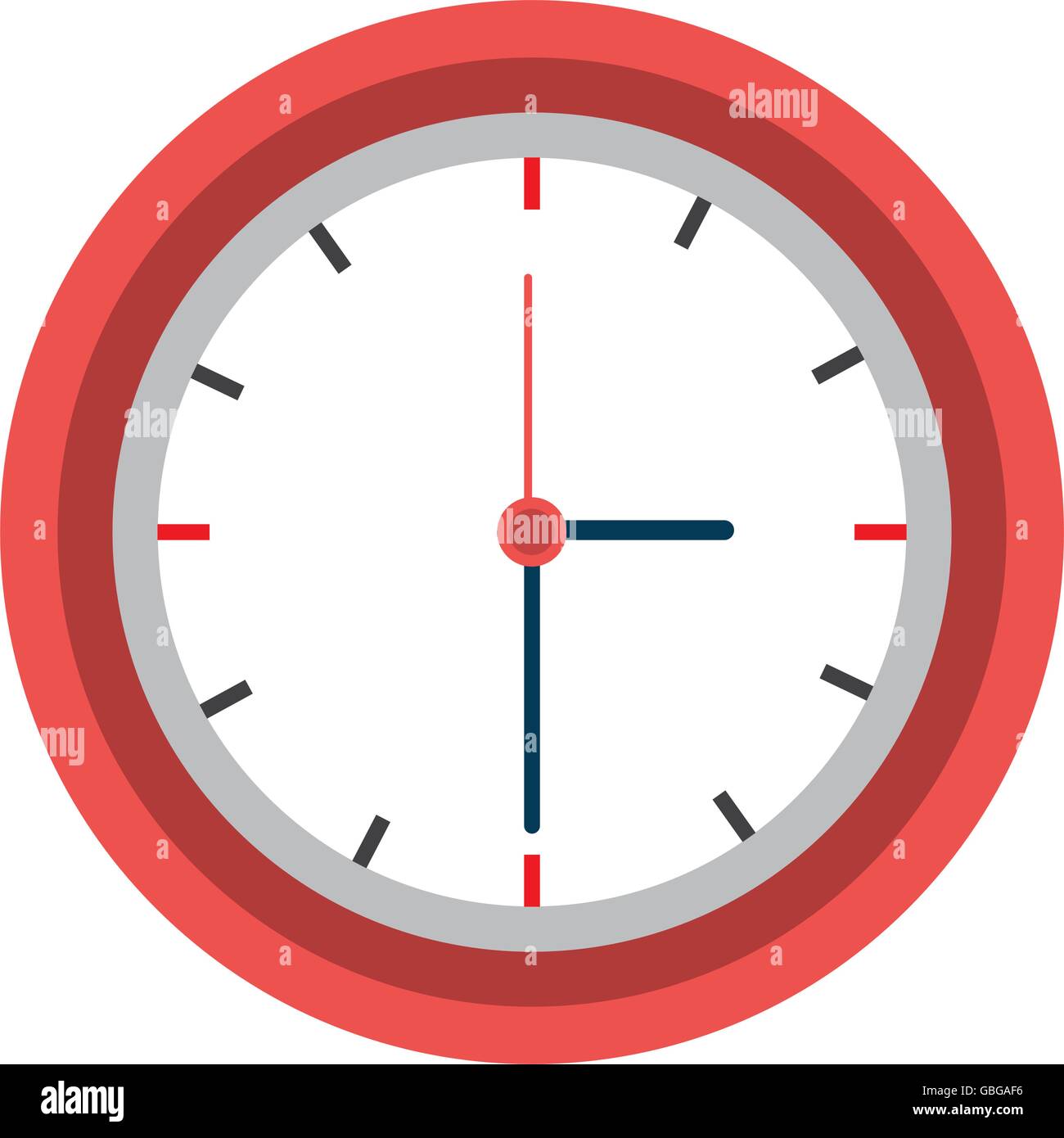 Time and clock isolated flat icon, vector illustration Stock Vector ...