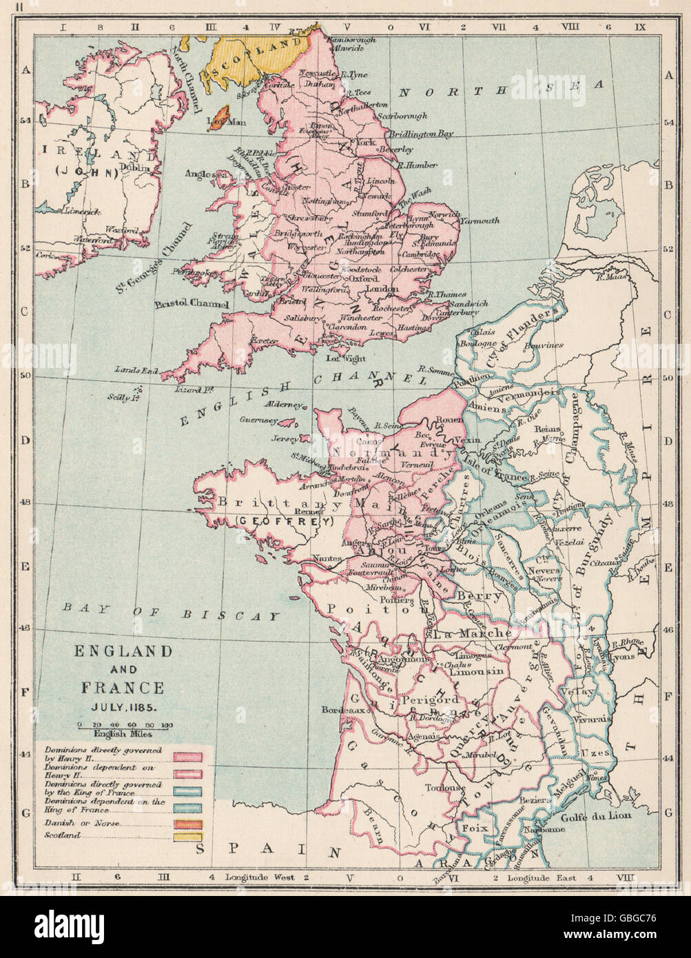 Map of France (English and French Edition): Schofield & Sims