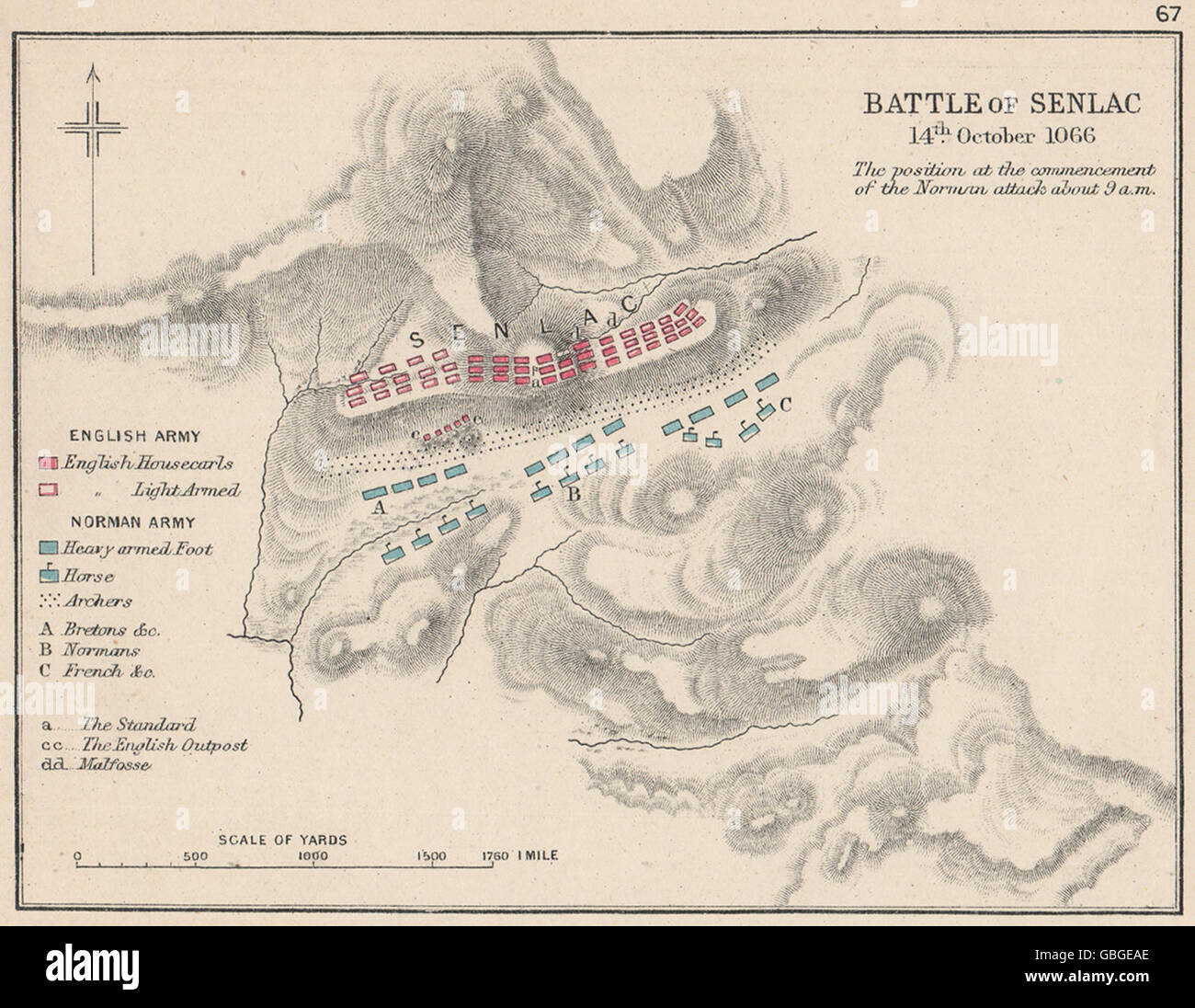 Battle hastings map hi-res stock photography and images - Alamy