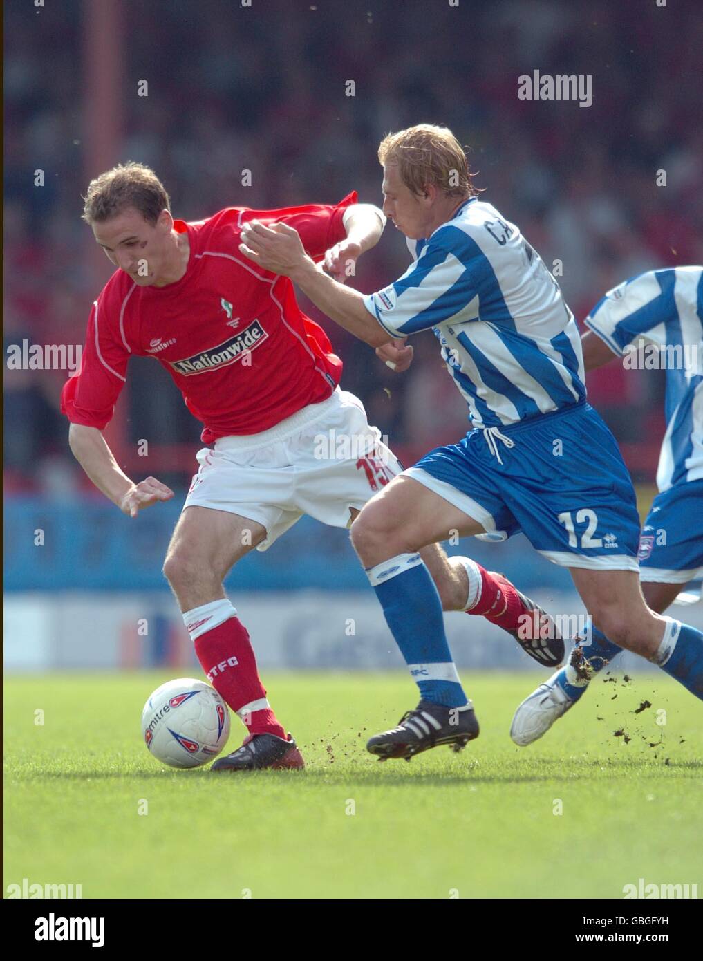 Soccer - Nationwide League Division Two - Play Off Semi-Final - First Leg - Swindon Town v Brighton & Hove Albion Stock Photo