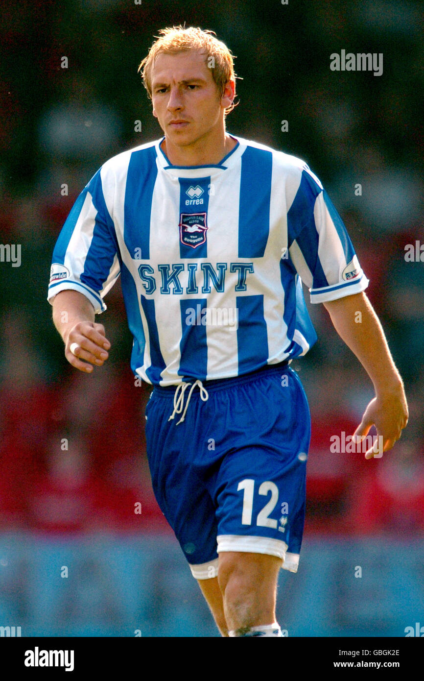 Soccer - Nationwide League Division Two - Play Off Semi-Final - First Leg - Swindon Town v Brighton & Hove Albion. Richard Carpenter, Brighton & Hove Albion Stock Photo
