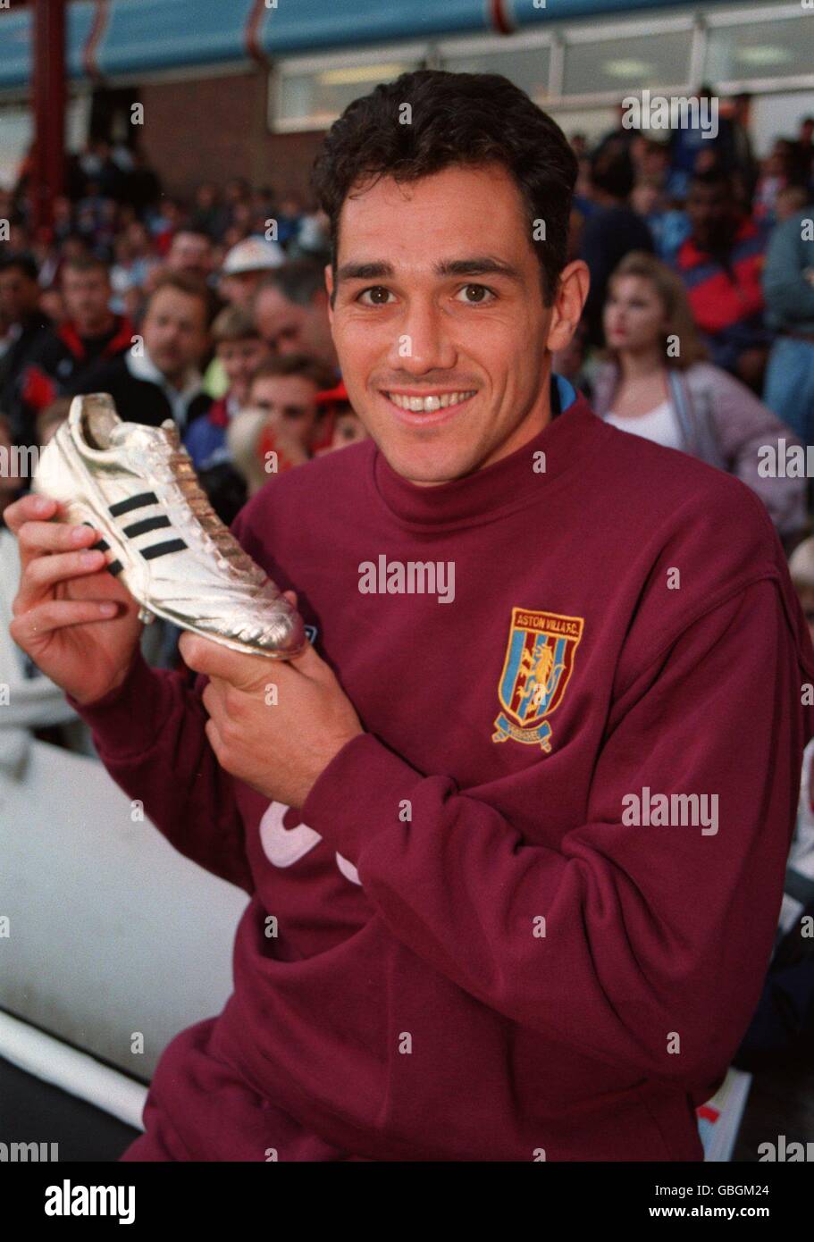 SOCCER. ASTON VILLA'S GUY WHITTINGHAM GETS ADIDAS GOLDEN BOOT Stock Photo -  Alamy