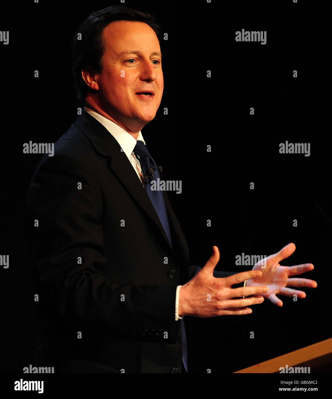 David Cameron visits Birmingham Stock Photo Alamy
