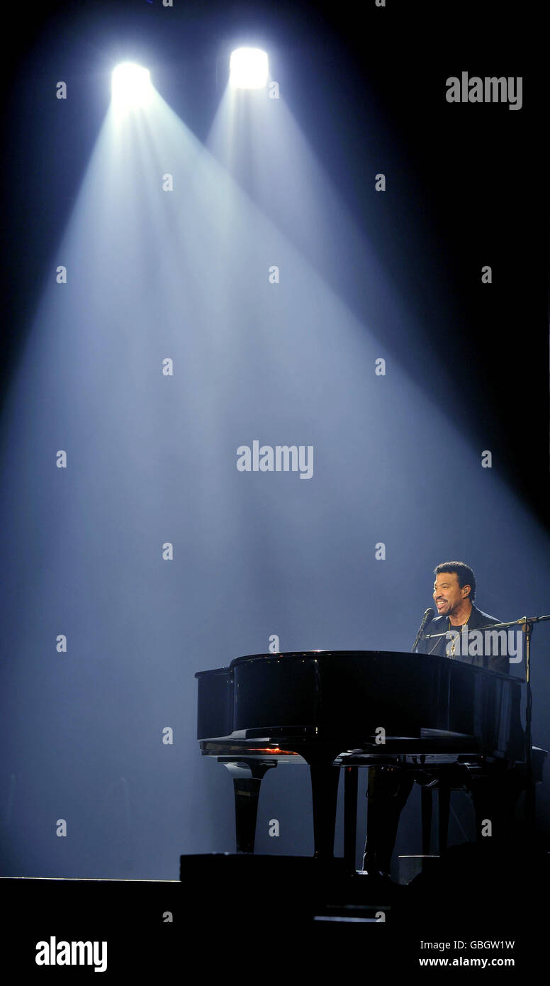 Lionel Richie in concert Manchester. Lionel Richie in concert at the