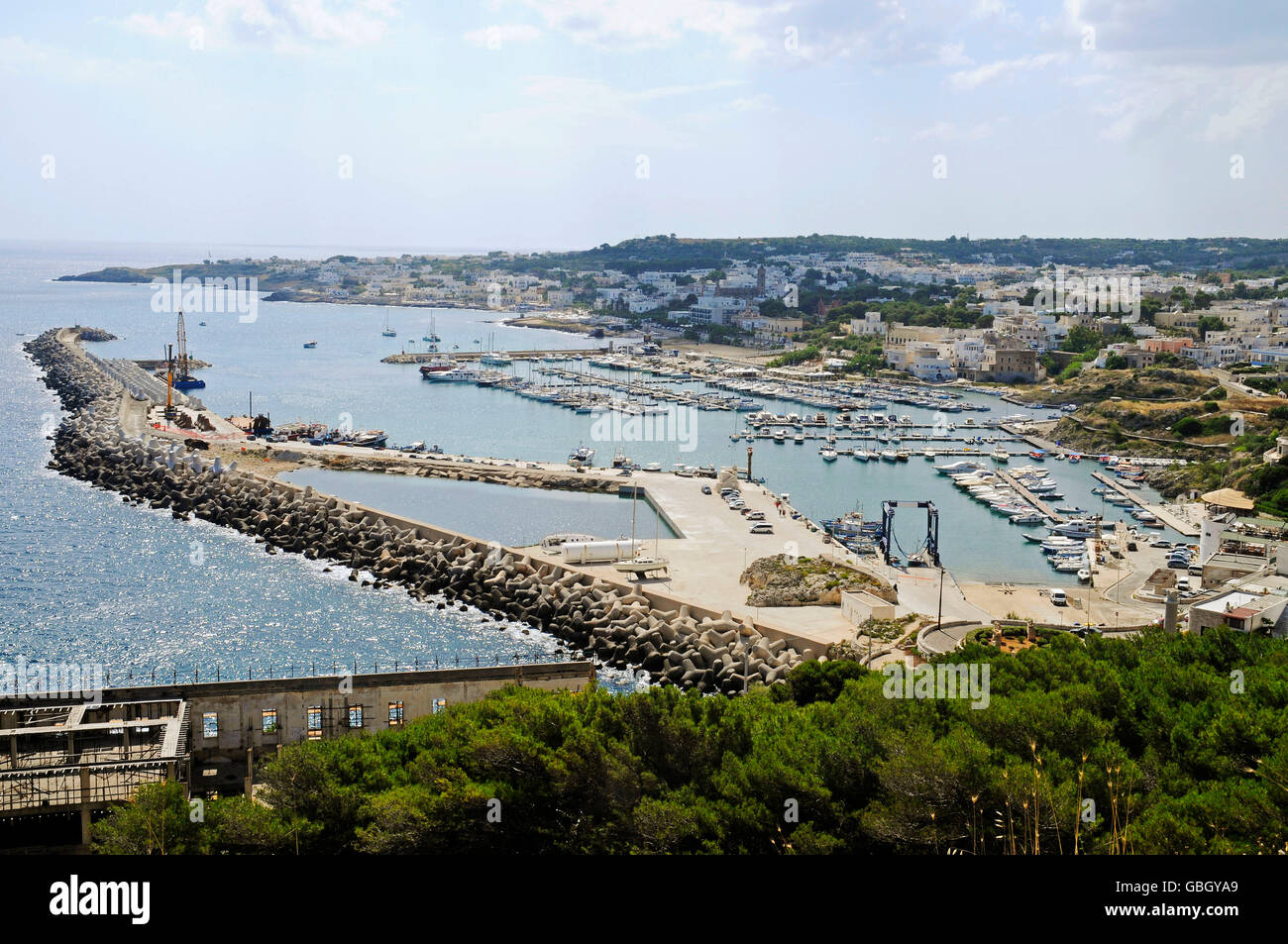 harbour, Santa Maria di Leuca, Leuca, Lecce Province, Puglia, Italy Stock Photo