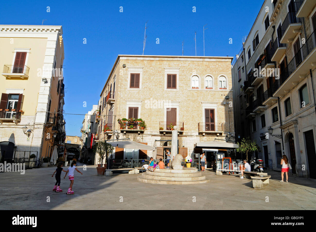 Piazza Mercantile, square, Bari Vecchia, historic city, Bari, Puglia, Italy Stock Photo