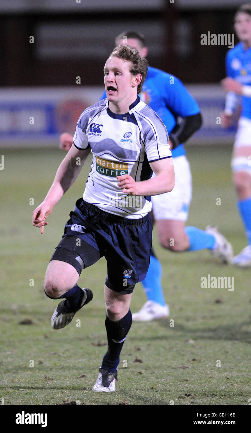 Rugby Union - Scotland Under 20s v Italy Under 20s - Dens Park Stock Photo