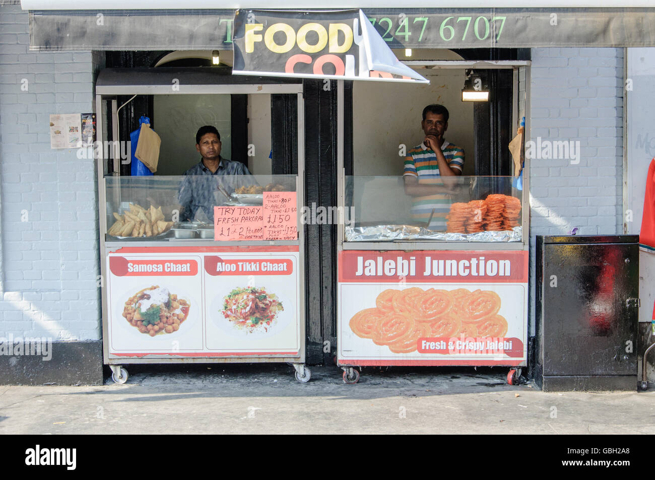Street food in Whitechapel, London Stock Photo Alamy