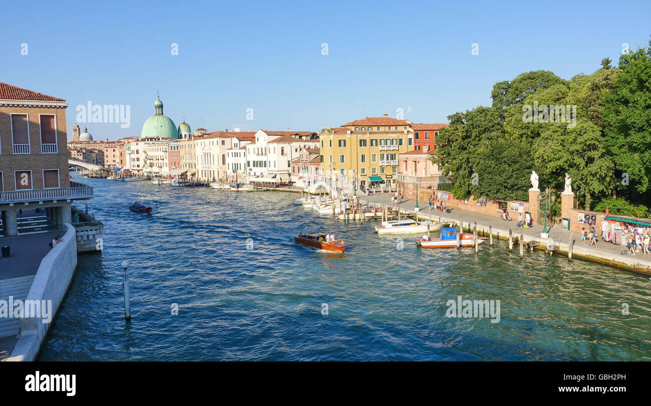 Beautiful Grand Canal in Venice - Canale Grande Stock Photo - Alamy
