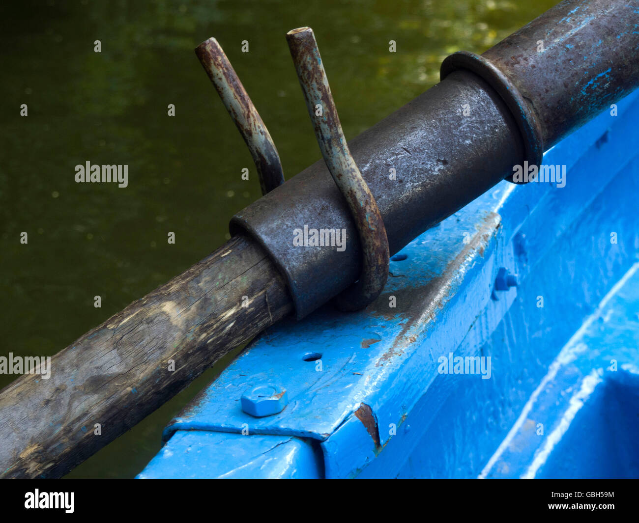 Old row boat tied hi-res stock photography and images - Alamy